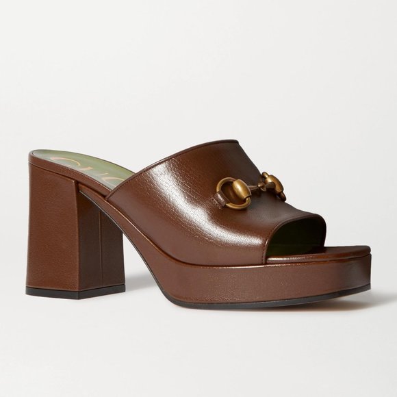 Gucci Shoes - Gucci Houdan Horsebit Mules in Chocolate Brown Size 39